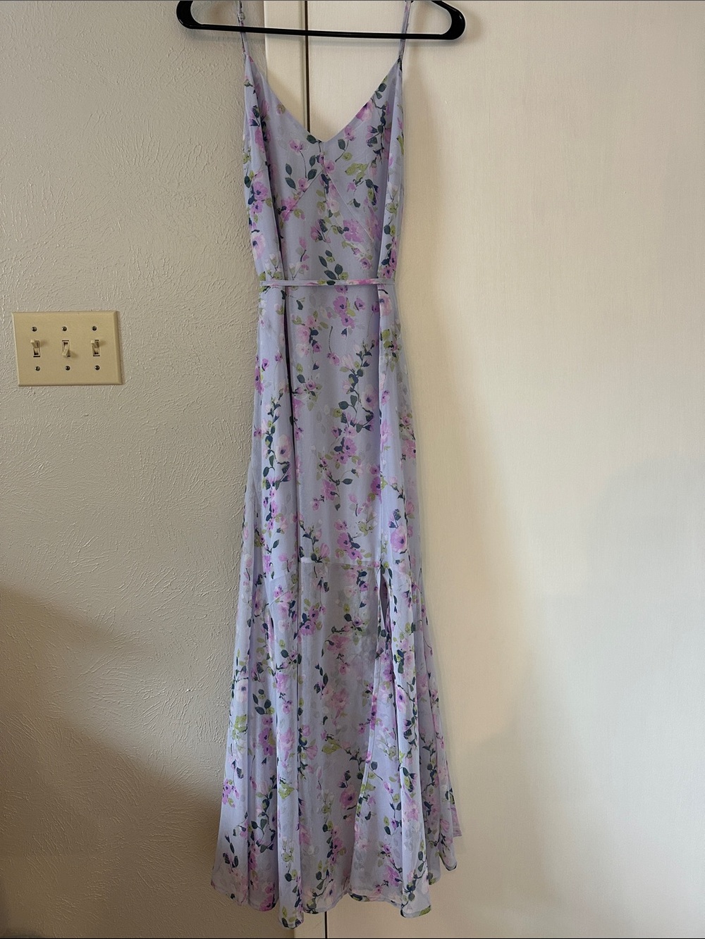 Altar'd State Lavender Floral Maxi Slip Dress